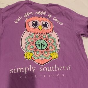 Simply Southern Light Purple Short Sleeve